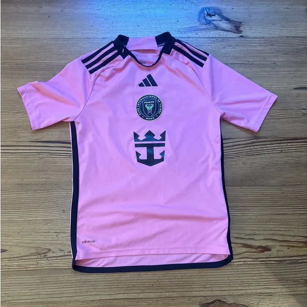 Adidas‎ Inter Miami International Messi jersey shorts youth set SIZE 13-14